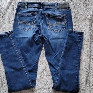 Silver Avery ankle skinny